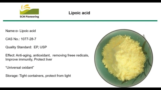 Hochwertige Nahrungsergänzungsmittel mit antioxidativem Alpha-Liponsäure-Extrakt in Lebensmittelqualität